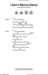 Cover icon of I Don't Wanna Dance sheet music for guitar (chords) by Eddy Grant, intermediate skill level