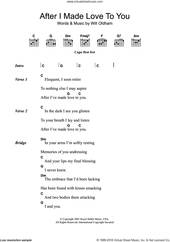 Cover icon of After I Made Love To You sheet music for guitar (chords) by Bonnie 'Prince' Billy and Will Oldham, intermediate skill level