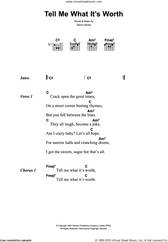 Cover icon of Tell Me What It's Worth sheet music for guitar (chords) by Lightspeed Champion and Devon Hynes, intermediate skill level