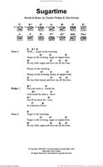 Sugartime sheet music download