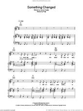 Cover icon of Something Changed sheet music for voice, piano or guitar by Pulp and Jarvis Cocker, intermediate skill level