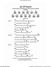 Cover icon of Jar Of Hearts sheet music for guitar (chords) by Christina Perri, Barrett Yeretsian and Drew Lawrence, intermediate skill level