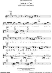 Cover icon of Go Let It Out sheet music for voice and other instruments (fake book) by Oasis and Noel Gallagher, intermediate skill level