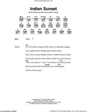 Cover icon of Indian Sunset sheet music for guitar (chords) by Elton John and Bernie Taupin, intermediate skill level