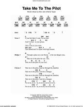 Cover icon of Take Me To The Pilot sheet music for guitar (chords) by Elton John and Bernie Taupin, intermediate skill level