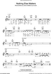 Cover icon of Nothing Else Matters sheet music for voice and other instruments (fake book) by Metallica, James Hetfield and Lars Ulrich, intermediate skill level