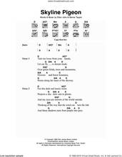 Cover icon of Skyline Pigeon sheet music for guitar (chords) by Elton John and Bernie Taupin, intermediate skill level