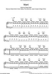 Cover icon of Want sheet music for violin solo by The Cure and Robert Smith, intermediate skill level