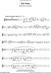 Cover icon of Sail Away sheet music for clarinet solo by David Gray, intermediate skill level