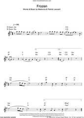 Cover icon of Frozen sheet music for saxophone solo by Madonna and Patrick Leonard, intermediate skill level