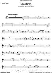 Cover icon of Chan Chan sheet music for clarinet solo by Francisco Repilado, intermediate skill level