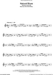 Cover icon of Natural Blues sheet music for clarinet solo by Moby and Vera Hall, intermediate skill level