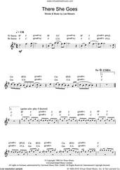 Cover icon of There She Goes sheet music for saxophone solo by The La's and Lee Mavers, intermediate skill level