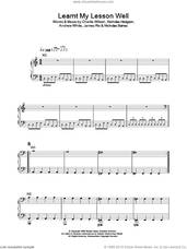 Cover icon of Learnt My Lesson Well sheet music for voice, piano or guitar by Kaiser Chiefs, Andrew White, Charlie Wilson, James Rix, Nicholas Baines and Nicholas Hodgson, intermediate skill level
