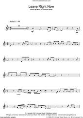 Cover icon of Leave Right Now sheet music for flute solo by Will Young and Francis White, intermediate skill level