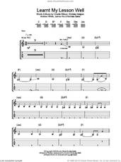 Cover icon of Learnt My Lesson Well sheet music for guitar (tablature) by Kaiser Chiefs, Andrew White, Charlie Wilson, James Rix, Nicholas Baines and Nicholas Hodgson, intermediate skill level