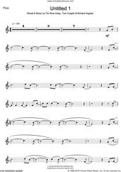 Cover icon of Untitled 1 sheet music for flute solo by Tim Rice-Oxley, Richard Hughes and Tom Chaplin, intermediate skill level
