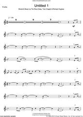 Cover icon of Untitled 1 sheet music for violin solo by Tim Rice-Oxley, Richard Hughes and Tom Chaplin, intermediate skill level