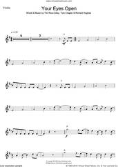 Cover icon of Your Eyes Open sheet music for violin solo by Tim Rice-Oxley, Richard Hughes and Tom Chaplin, intermediate skill level