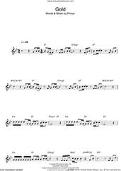 Cover icon of Gold sheet music for clarinet solo by Prince, intermediate skill level