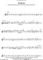 Cover icon of Hung Up sheet music for flute solo by Madonna, Benny Andersson, Bjorn Ulvaeus and Stuart Price, intermediate skill level