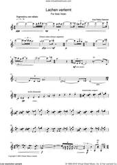 Cover icon of Lachen Verlernt sheet music for violin solo by Esa-Pekka Salonen, classical score, intermediate skill level