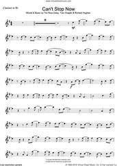Cover icon of Can't Stop Now sheet music for clarinet solo by Tim Rice-Oxley, Richard Hughes and Tom Chaplin, intermediate skill level