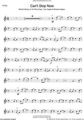 Cover icon of Can't Stop Now sheet music for violin solo by Tim Rice-Oxley, Richard Hughes and Tom Chaplin, intermediate skill level