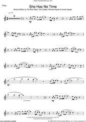 Cover icon of She Has No Time sheet music for flute solo by Tim Rice-Oxley, James Sanger, Richard Hughes and Tom Chaplin, intermediate skill level