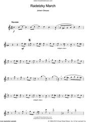 Cover icon of Radetzky March Op. 228 sheet music for flute solo by Johann Strauss, classical score, intermediate skill level