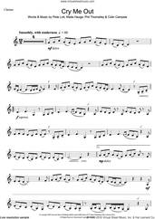 Cover icon of Cry Me Out sheet music for clarinet solo by Pixie Lott, Colin Campsie, Mads Hauge and Phil Thornalley, intermediate skill level