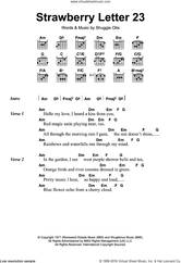 Cover icon of Strawberry Letter 23 sheet music for guitar (chords) by The Brothers Johnson and Shuggie Otis, intermediate skill level