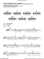 Cover icon of You Know My Name (theme from James Bond: Casino Royale) sheet music for piano solo (chords, lyrics, melody) by Chris Cornell and David Arnold, intermediate piano (chords, lyrics, melody)