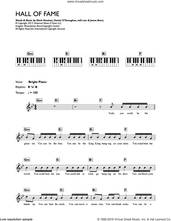 Cover icon of Hall Of Fame (featuring will.i.am) sheet music for piano solo (chords, lyrics, melody) by The Script, James Barry, Mark Sheehan and Will.i.am, intermediate piano (chords, lyrics, melody)