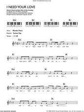 Cover icon of I Need Your Love (featuring Ellie Goulding) sheet music for piano solo (keyboard) by Calvin Harris, Ellie Goulding and Adam Wiles, intermediate piano (keyboard)