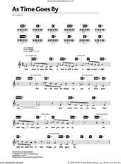 Cover icon of As Time Goes By sheet music for piano solo (chords, lyrics, melody) by Herman Hupfeld, Dooley Wilson and Rod Stewart, intermediate piano (chords, lyrics, melody)