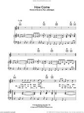Cover icon of How Come sheet music for voice, piano or guitar by Ray LaMontagne, intermediate skill level