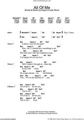 Cover icon of All Of Me sheet music for guitar (chords) by Julia Stone and Angus Stone, intermediate skill level