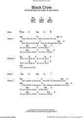 Cover icon of Black Crow sheet music for guitar (chords) by Julia Stone and Angus Stone, intermediate skill level
