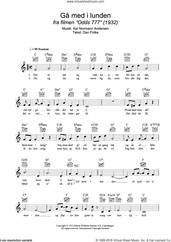 Cover icon of Ga Med I Lunden sheet music for voice and other instruments (fake book) by Kai Normann Andersen and Dan Folke, intermediate skill level