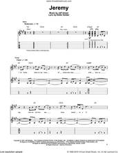 Cover icon of Jeremy sheet music for guitar (tablature, play-along) by Pearl Jam, Eddie Vedder and Jeff Ament, intermediate skill level