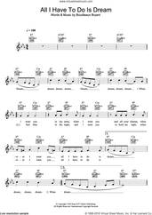 Cover icon of All I Have To Do Is Dream sheet music for voice and other instruments (fake book) by The Everly Brothers and Boudleaux Bryant, intermediate skill level
