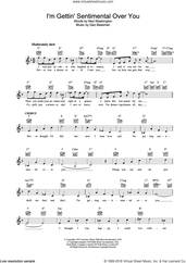 Cover icon of I'm Gettin' Sentimental Over You sheet music for voice and other instruments (fake book) by Frank Sinatra and Geo Bassman, intermediate skill level