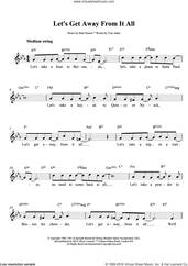 Cover icon of Let's Get Away From It All sheet music for voice and other instruments (fake book) by Frank Sinatra, Matt Dennis and Tom Adair, intermediate skill level