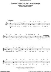 Cover icon of When The Children Are Asleep (from Carousel) sheet music for voice and other instruments (fake book) by Richard Rodgers, Rodgers & Hammerstein and Oscar II Hammerstein, intermediate skill level