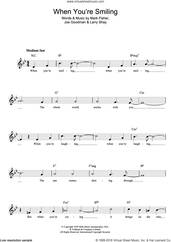 Cover icon of When You're Smiling (The Whole World Smiles With You) sheet music for voice and other instruments (fake book) by Mark Fisher and William Salter, intermediate skill level