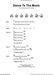Cover icon of Dance To The Music sheet music for guitar (chords) by Sly & The Family Stone and Sylvester Stewart, intermediate skill level
