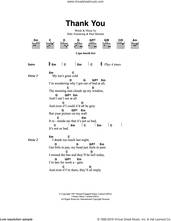 Cover icon of Thank You sheet music for guitar (chords) by Dido Armstrong and Paul Herman, intermediate skill level