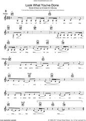 Cover icon of Look What You've Done sheet music for voice and other instruments (fake book) by Nic Cester and Cameron Muncey, intermediate skill level