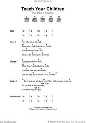 Cover icon of Teach Your Children sheet music for guitar (chords) by Graham Nash, intermediate skill level